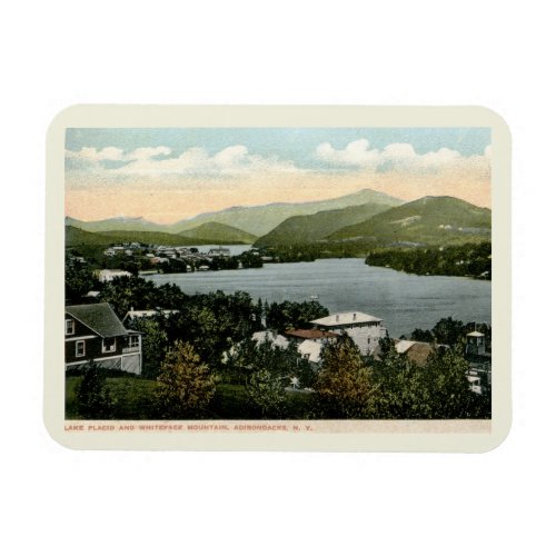 Lake Placid Adirondacks NY 1917 Vintage Style Magnet