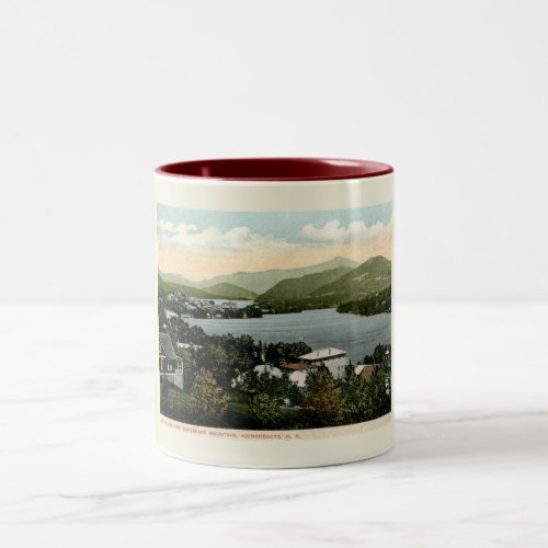 Lake Placid Adirondacks NY 1917 Vintage Style  Two_Tone Coffee Mug