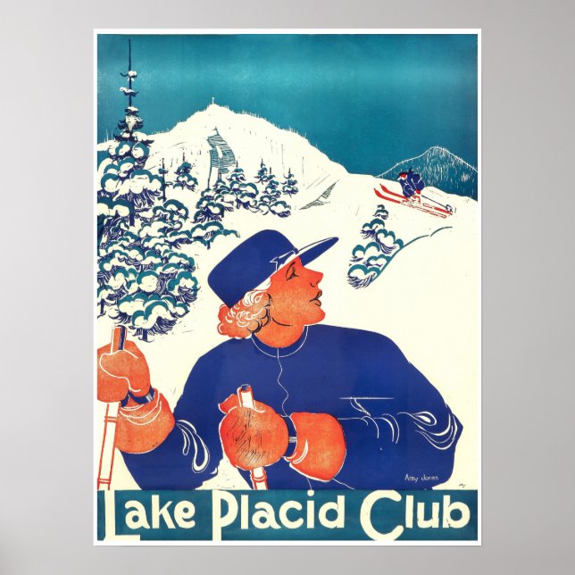 Lake Placid Club,Ski Poster (Front)