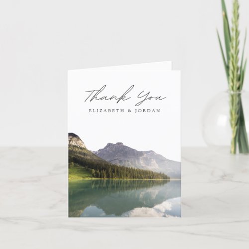 Lake Placid New York Blank Thank You Card