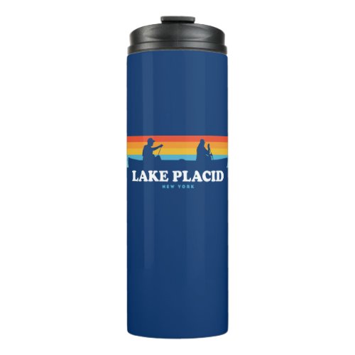 Lake Placid New York Canoe Thermal Tumbler
