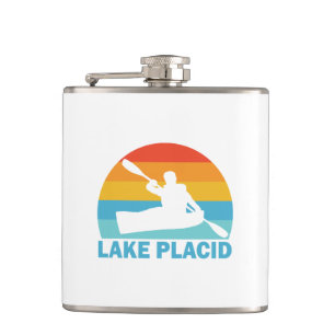 Lake Placid New York Kayak Flask