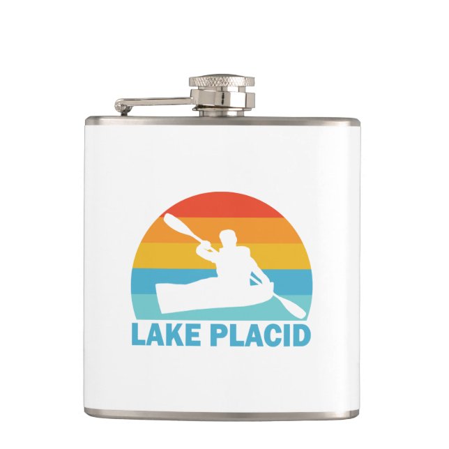 Lake Placid New York Kayak Flask (Front)