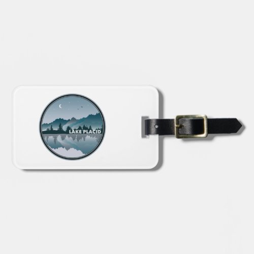 Lake Placid New York Reflection Luggage Tag