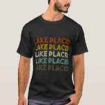 Lake Placid New York - Retro Vintage City Hoodie T-Shirt