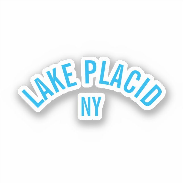 Lake Placid, NY Sticker (Front)