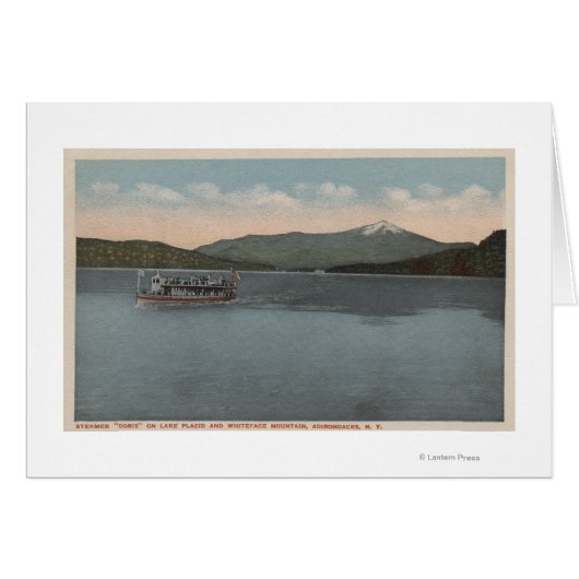 Lake Placid, NY - View of Steamer Doris Cards (Front Horizontal)