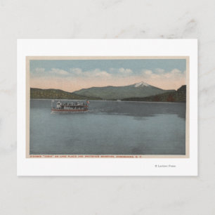 Lake Placid, NY - View of Steamer Doris Postcard