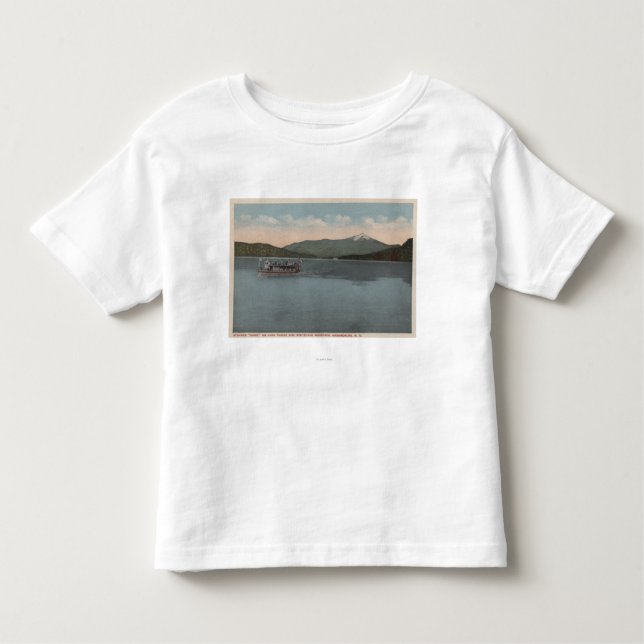 Lake Placid, NY - View of Steamer Doris Toddler T-shirt (Front)
