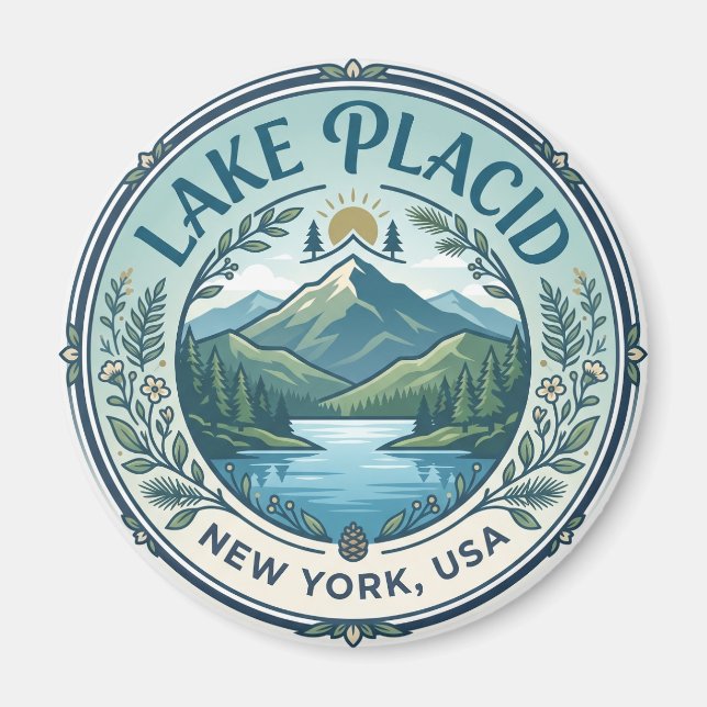 Lake Placid USA Magnet (Front)