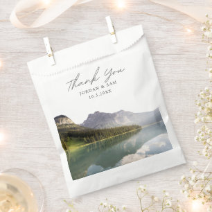 Lake Placid Wedding Photo Favor Bag