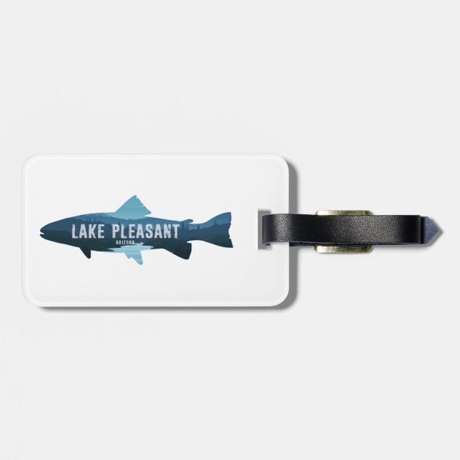 Lake Pleasant Arizona Fish Luggage Tag (Back Horizontal)
