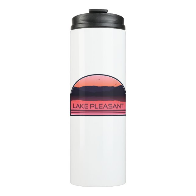 Lake Pleasant Arizona Red Sunrise Thermal Tumbler (Front)