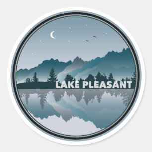 Lake Pleasant Arizona Reflection Classic Round Sticker