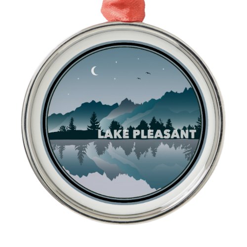 Lake Pleasant Arizona Reflection Metal Ornament