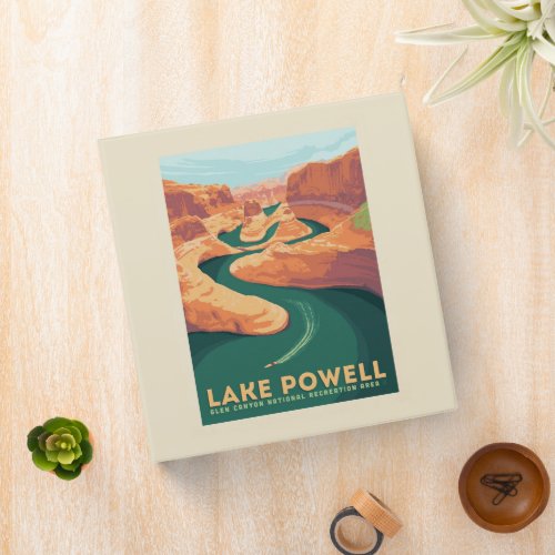 Lake Powell  Arizona  Utah 3 Ring Binder