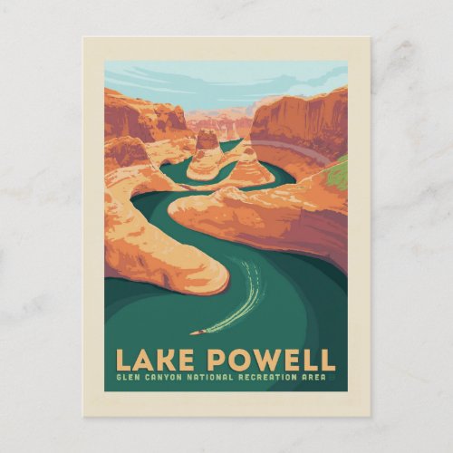 Lake Powell  Arizona  Utah Postcard