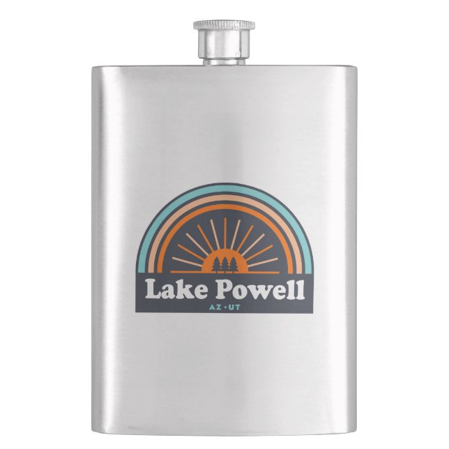 Lake Powell Arizona Utah Rainbow Flask (Front)