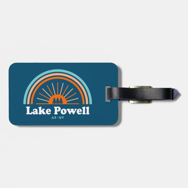 Lake Powell Arizona Utah Rainbow Luggage Tag (Back Horizontal)