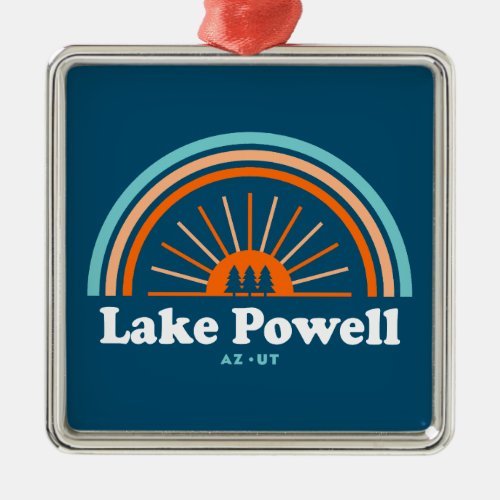 Lake Powell Arizona Utah Rainbow Metal Ornament