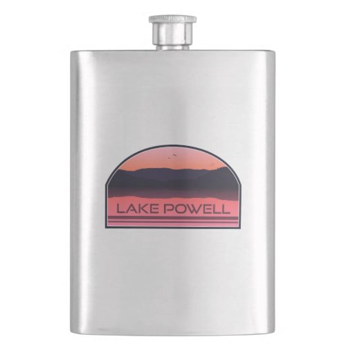 Lake Powell Arizona Utah Red Sunrise Flask