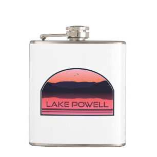 Lake Powell Arizona Utah Red Sunrise Flask