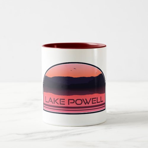 Lake Powell Arizona Utah Red Sunrise Two_Tone Coffee Mug