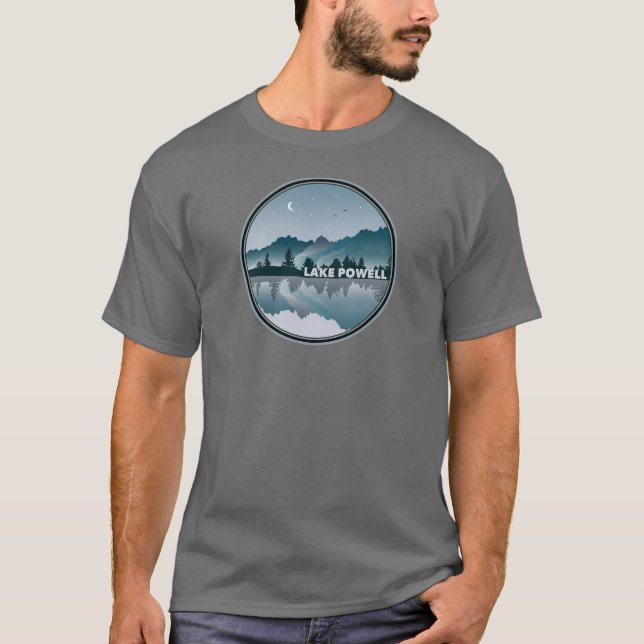 Lake Powell Arizona Utah Reflection T-Shirt (Front)