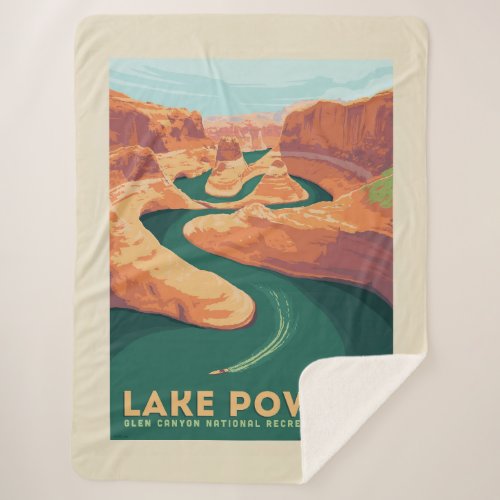 Lake Powell  Arizona  Utah Sherpa Blanket