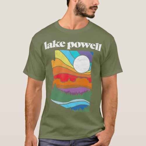 Lake Powell Arizona Vintage Nature Design T_Shirt