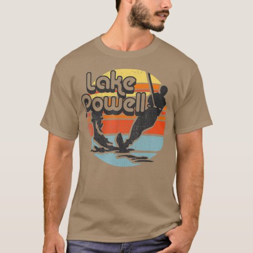 Lake Powell Arizona water skiing retro vintage T_Shirt