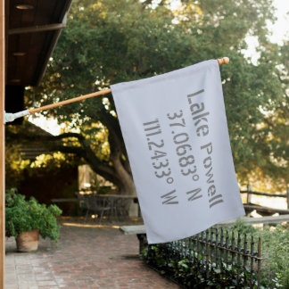 Lake Powell AZ Latitude Longitude House Flag