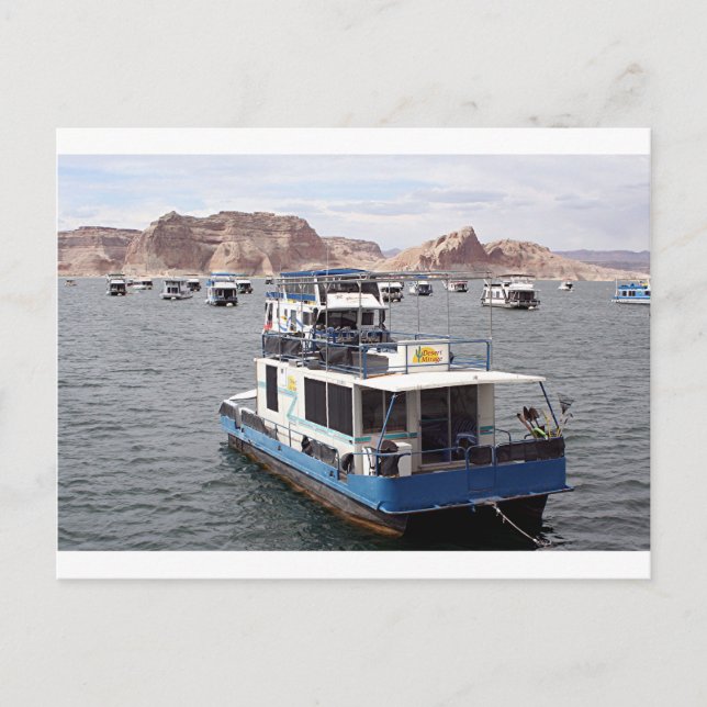 Lake Powell Houseboat, Arizona, USA 2 Postcard (Front)