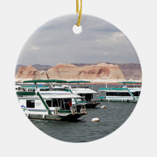 Lake Powell Houseboat, Arizona, USA 4 Ceramic Ornament