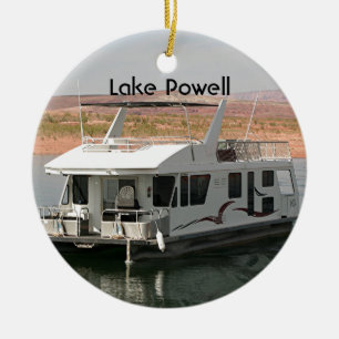 Lake Powell: Houseboat, Arizona, USA 5 Ceramic Ornament