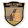 Lake Powell Lone Rock Travel Art Vintage Sticker