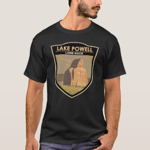 Lake Powell Lone Rock Travel Art Vintage T-Shirt