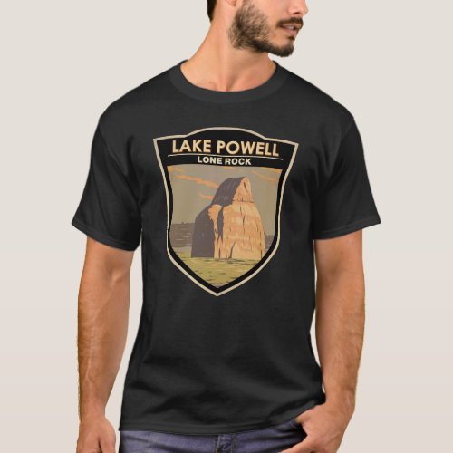 Lake Powell Lone Rock Travel Art Vintage T_Shirt