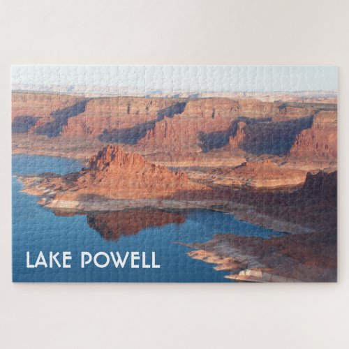 Lake Powell reflections early morning flight Jigsaw Puzzle