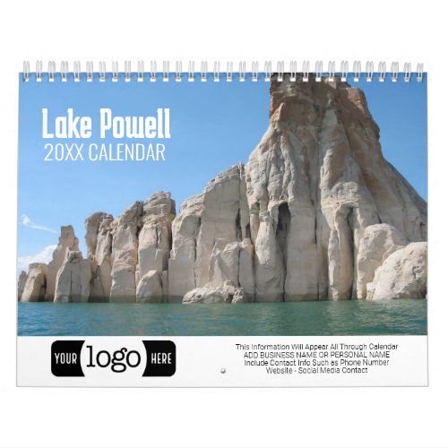 Lake Powell Travel Photography Promotional Calendar