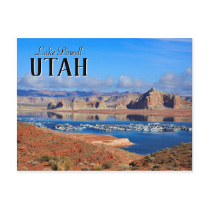 Lake Powell Utah Boats Postcard