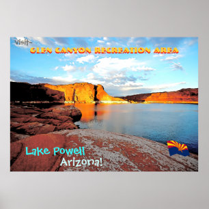 Lake Powell Vintage Style Poster