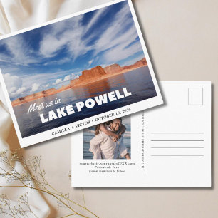 Lake Powell Wedding Save the Date Postcard