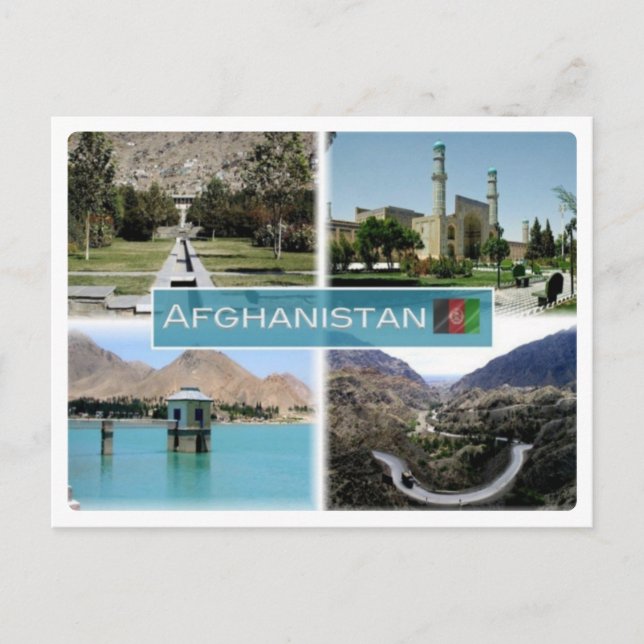 Lake Qargha - Babur Garden Postcard (Front)