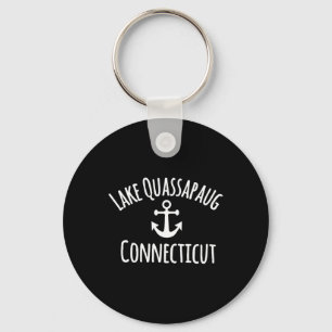 Lake Quapaug Connecticut Sailing Boating Nautical  Keychain