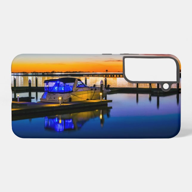 Lake Ray Hubbard Rockwall TX Sunset Samsung Galaxy Case (Back Horizontal)