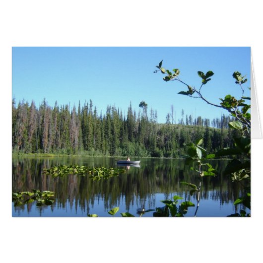 Lake Reflection Waterlilies Peaceful Image Psalm (Front Horizontal)