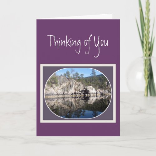 Lake ReflectionsThinking of You Difficult Times Card