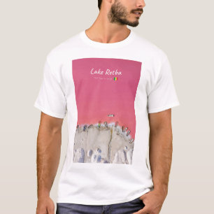 Lake Retba, Senegal - Pink Lake Boats T-Shirt