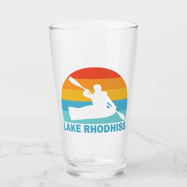 Lake Rhodhiss North Carolina Kayak Glass (Front)